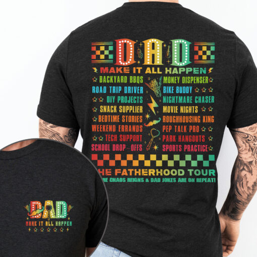 Gingerglowgifts Father's Day Tee, Dad Tour Shirt, The Fatherhood Tour T-shirt Gifts For Dad HTT78HVN