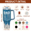 Gingerglowgifts Father's Day Gift, Best Dad Ever, Dad Nutrition Facts Tumbler 40oz TPT1867NTH