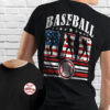 Gingerglowgifts Gift for Dad, Father's Day, Proud Baseball Dad, Baseball Dad T-shirt HTT99HVN