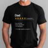 Gingerglowgifts Gifts For Dad, Fathers Day Tee, Dad Review Unisex Tshirt HTT29DNV