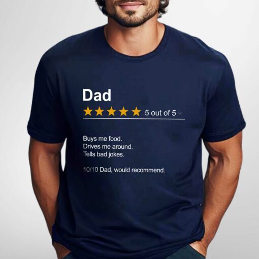 Gingerglowgifts Gifts For Dad, Fathers Day Tee, Dad Review Unisex Tshirt HTT29DNV