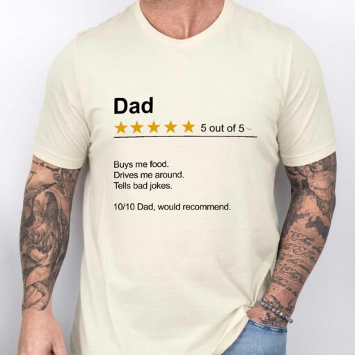 Gingerglowgifts Gifts For Dad, Fathers Day Tee, Dad Review Unisex Tshirt HTT29DNV