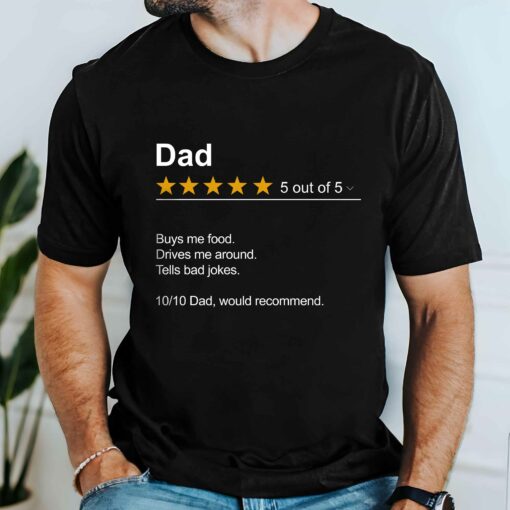 Gingerglowgifts Gifts For Dad, Fathers Day Tee, Dad Review Unisex Tshirt HTT29DNV