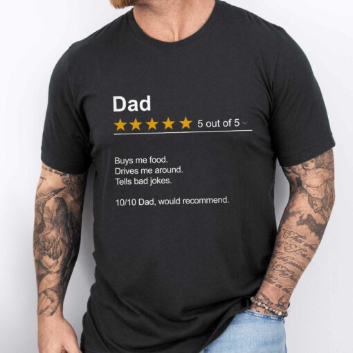 Gingerglowgifts Gifts For Dad, Fathers Day Tee, Dad Review Unisex Tshirt HTT29DNV