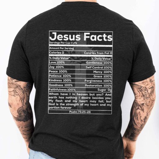 Gingerglowgifts Gift For Christians, Father's Day Tee, Jesus Facts T-shirt VTM77DNV