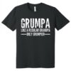 Gingerglowgifts Gift for Grandpa, Grumpa Like a Regular Grandpa Only Grumpier T-shirt HTT76DNV