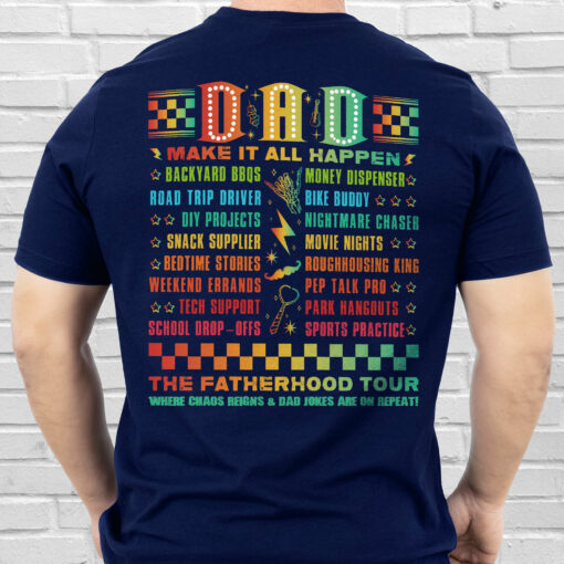 Gingerglowgifts Father's Day Tee, Dad Tour Shirt, The Fatherhood Tour T-shirt Gifts For Dad HTT78HVN