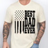 Gingerglowgifts Father's Day T-Shirt, Gift For Dad, Best Dad Ever American Flag T-Shirt VTM76HVN