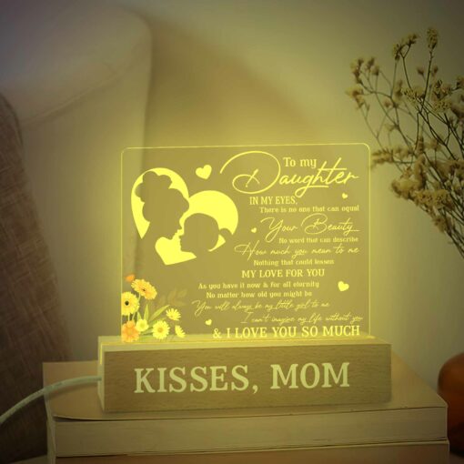 Gingerglowgifts To My Daughter Gifts, I Love You So Much Night Light VTM08DNV