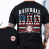 Gingerglowgifts Gift for Dad, Father's Day, Proud Baseball Dad, Baseball Dad T-shirt HTT99HVN