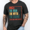 Gingerglowgifts Gift For Uncle, Father's Day Tee, Uncle The Man T-Shirt VTM51HVN