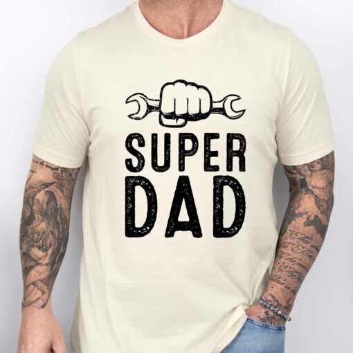 Gingerglowgifts Gift For Father's Day, Dad Tools Tee, Super Dad T-Shirt VTM45DNV