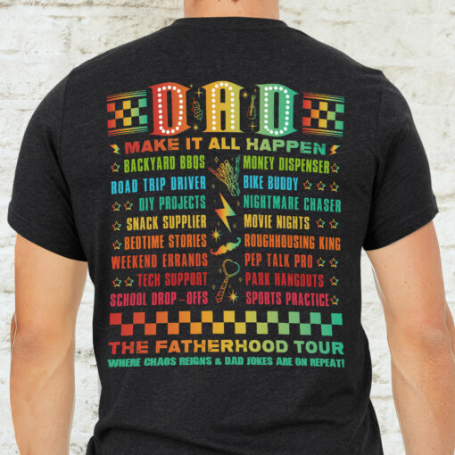 Gingerglowgifts Father's Day Tee, Dad Tour Shirt, The Fatherhood Tour T-shirt Gifts For Dad HTT78HVN