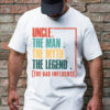 Gingerglowgifts Gift For Uncle, Father's Day Tee, Uncle The Man T-Shirt VTM51HVN