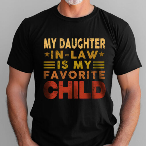 Gingerglowgifts Gift For Dad, Father's Day Tee, Favorite Daughter In Law T-Shirt VTM73HVN