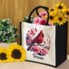 Gingerglowgifts Personalized Cardinal Bird Gift For Mom, Grandma Tote Bag TQN3048TTH