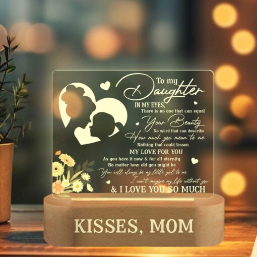 Gingerglowgifts To My Daughter Gifts, I Love You So Much Night Light VTM08DNV