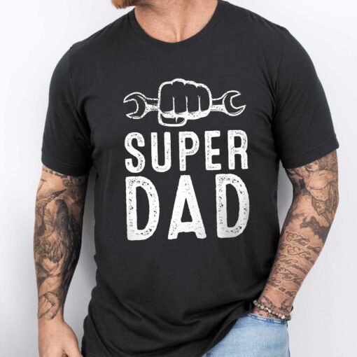 Gingerglowgifts Gift For Father's Day, Dad Tools Tee, Super Dad T-Shirt VTM45DNV