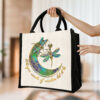 Gingerglowgifts Whisper Words Of Wisdom Let It Be Dragonfly Mandala Tote Bag TPT1861TNB