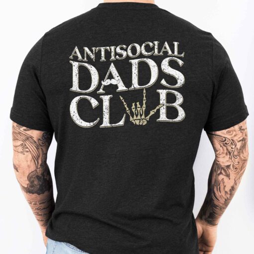 Gingerglowgifts Father's Day T-Shirt, Gift For Dad, Anti Social Dads Club T-Shirt VTM88DNV