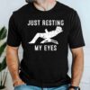 Gingerglowgifts Father's Day Gift, Tired Dad Tee, Just Resting My Eyes T-Shirt VTM80DNV