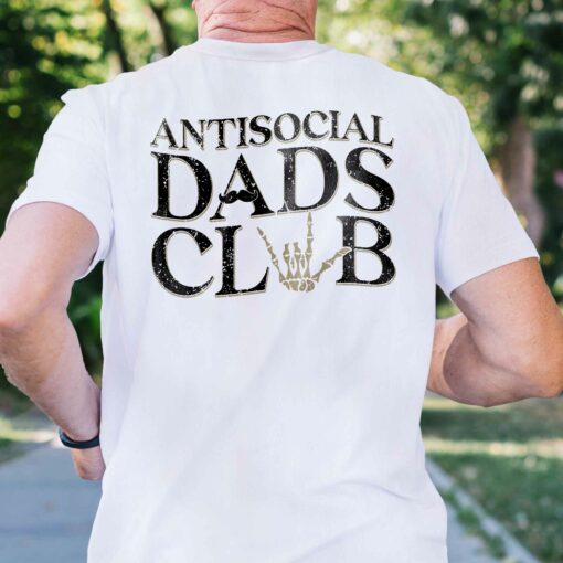 Gingerglowgifts Father's Day T-Shirt, Gift For Dad, Anti Social Dads Club T-Shirt VTM88DNV