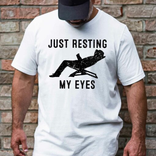 Gingerglowgifts Father's Day Gift, Tired Dad Tee, Just Resting My Eyes T-Shirt VTM80DNV