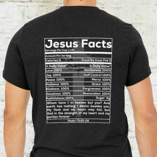 Gingerglowgifts Gift For Christians, Father's Day Tee, Jesus Facts T-shirt VTM77DNV