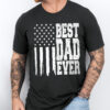 Gingerglowgifts Father's Day T-Shirt, Gift For Dad, Best Dad Ever American Flag T-Shirt VTM76HVN