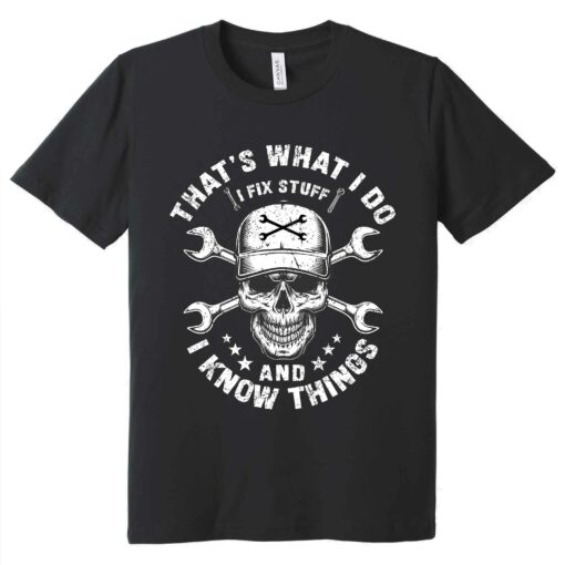 Gingerglowgifts Father's Day Gifts, Dad Skeleton Tool, That's What I Do I Fix Stuff T-shirt VTM101DNV