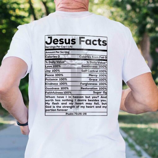 Gingerglowgifts Gift For Christians, Father's Day Tee, Jesus Facts T-shirt VTM77DNV