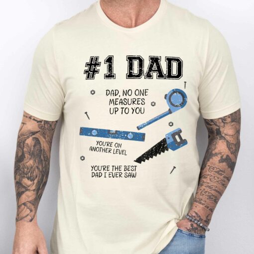 Gingerglowgifts Father's Day Tee, Gift for Dad, #1 Dad Tool T-Shirt VTM82DNV