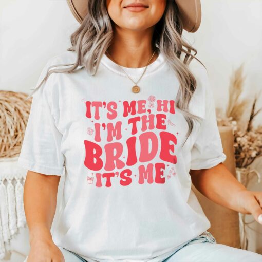 Gingerglowgifts Retro Bridal Party Gifts, I'm The Bride T-Shirt VTM129TS