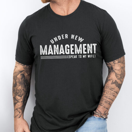 Gingerglowgifts Gifts for Wedding, Under New Management T-shirt VTM138TS