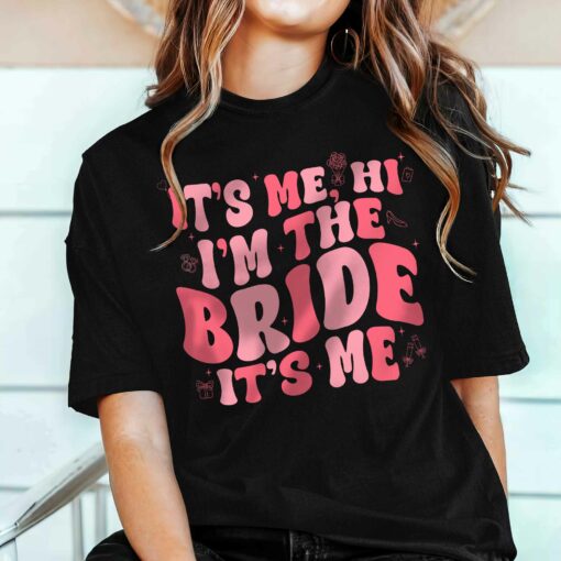 Gingerglowgifts Retro Bridal Party Gifts, I'm The Bride T-Shirt VTM129TS